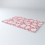 Pink Ghost Party Pop Art  Rug Gallery Image 3