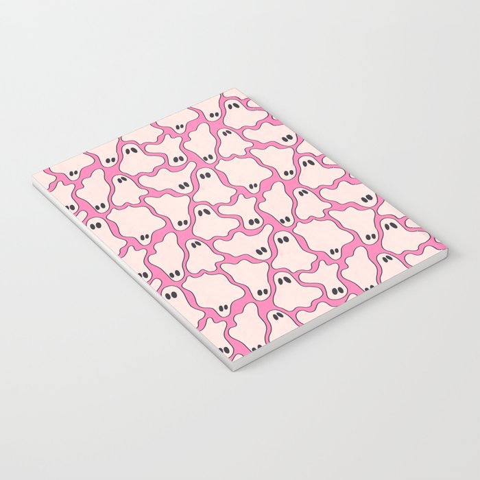 Pink Ghost Party Pop Art  Notebook Gallery Image 3
