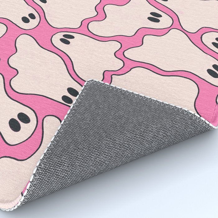 Pink Ghost Party Pop Art  Rug Gallery Image 4