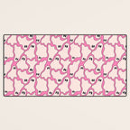 Pink Ghost Party Pop Art  Desk Mat Gallery Image 3