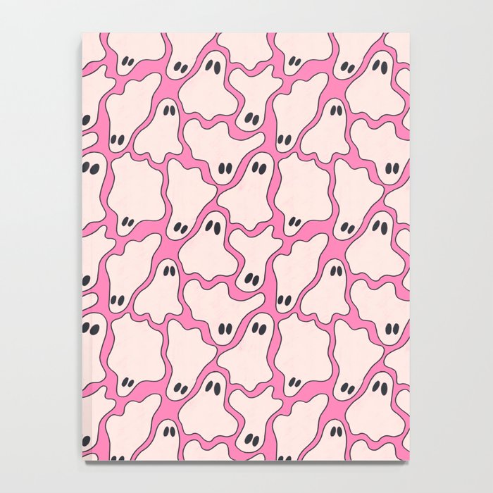 Pink Ghost Party Pop Art  Notebook Gallery Image 4
