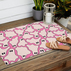 Pink Ghost Party Pop Art  Outdoor Rug Gallery Image 2