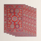 Red Suzani  Kazak Persian Rug Wrapping Paper Gallery Image 3