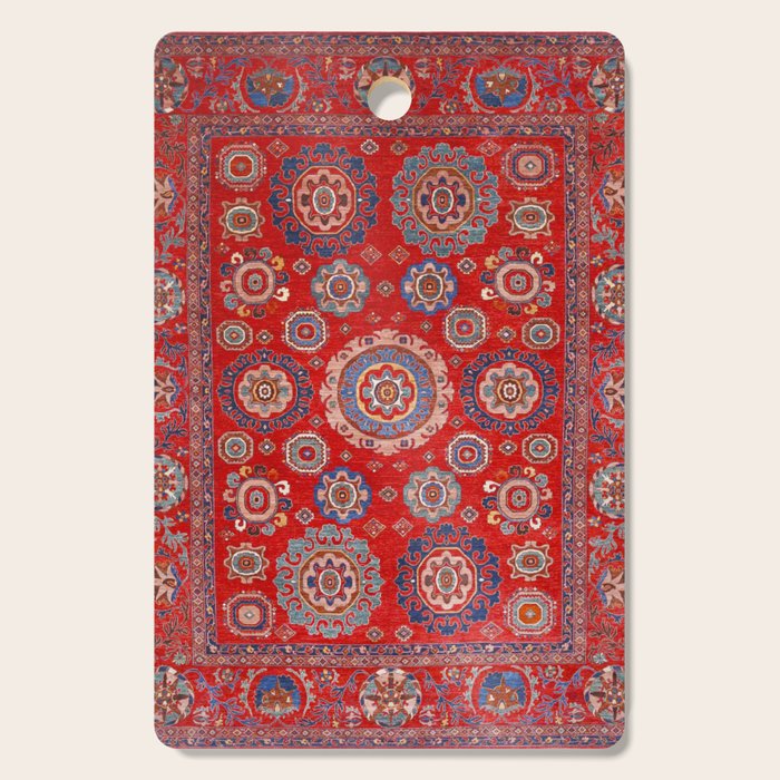 Red Suzani  Kazak Persian Rug Cutting Board Gallery Image 1
