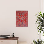 Red Suzani  Kazak Persian Rug Poster Gallery Image 2