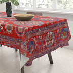 Red Suzani  Kazak Persian Rug Tablecloth Gallery Image 3