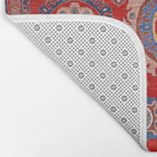 Red Suzani  Kazak Persian Rug Bath Mat Gallery Image 2