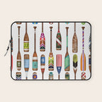 Paddles Lake Oars Colorful Laptop Sleeve Gallery Image 1