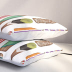 Paddles Lake Oars Colorful Pillow Sham Gallery Image 3