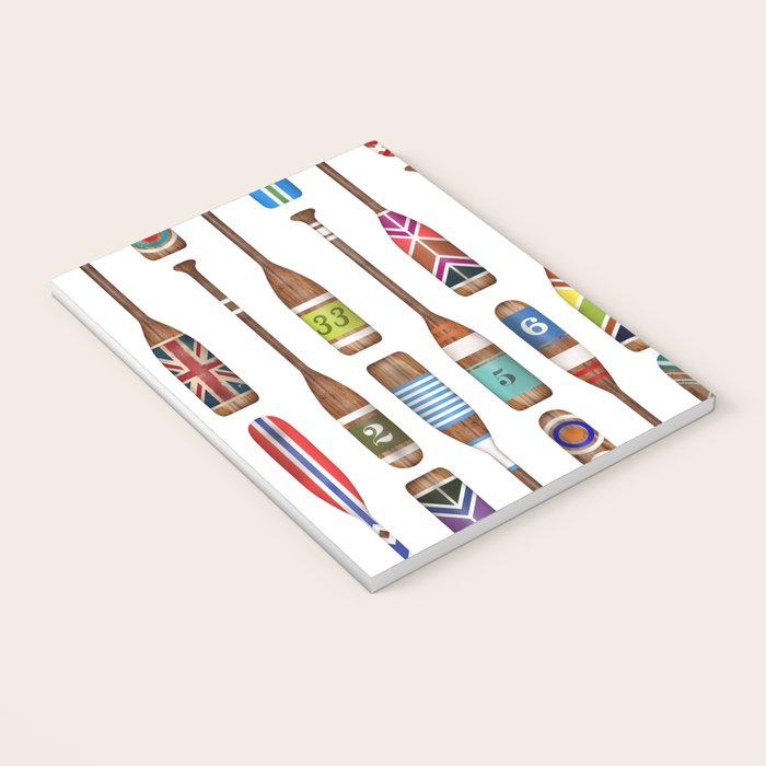 Paddles Lake Oars Colorful Notebook Gallery Image 3