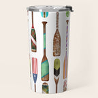 Paddles Lake Oars Colorful Travel Mug Gallery Image 2