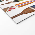 Paddles Lake Oars Colorful Welcome Mat Gallery Image 2