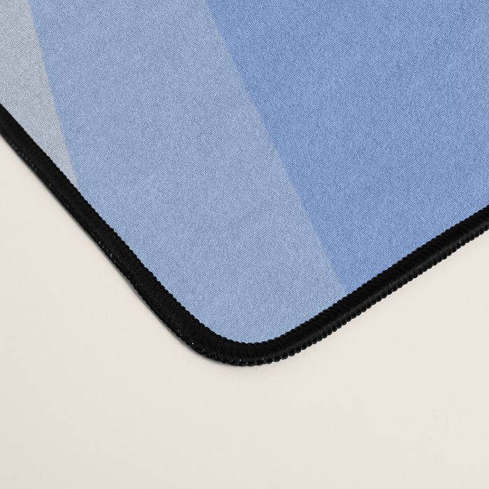 Groovy retro swirls blue Desk Mat Gallery Image 4