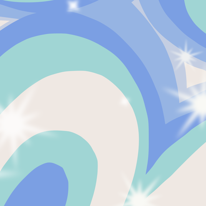 Groovy retro swirls blue Coffee Mug Gallery Image 2