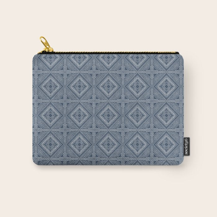 Boho Tiles | Atlantic Blue Carry All Pouch Gallery Image 1