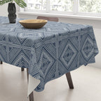 Boho Tiles | Atlantic Blue Tablecloth Gallery Image 3