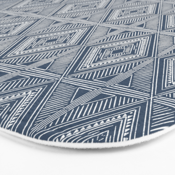 Boho Tiles | Atlantic Blue Bath Mat Gallery Image 3