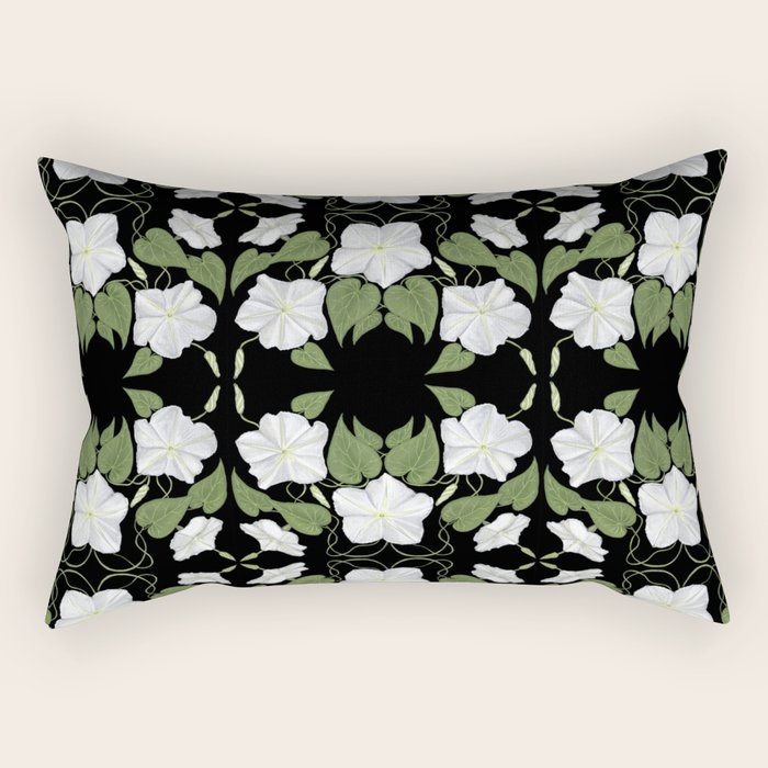 Moonflowers Rectangular Pillow Gallery Image 2