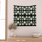 Moonflowers Wall Tapestry Gallery Image 2