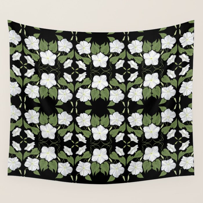 Moonflowers Wall Tapestry Gallery Image 4