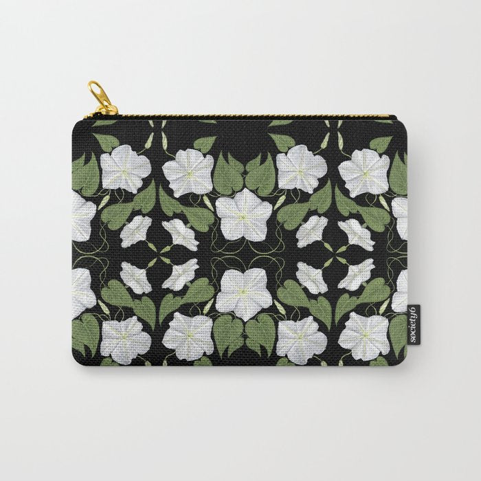 Moonflowers Carry All Pouch Gallery Image 1