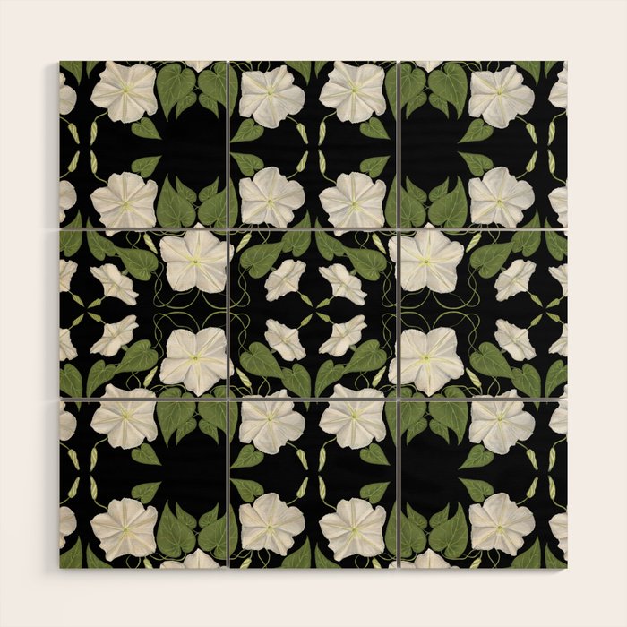Moonflowers Wood Wall Art Gallery Image 1