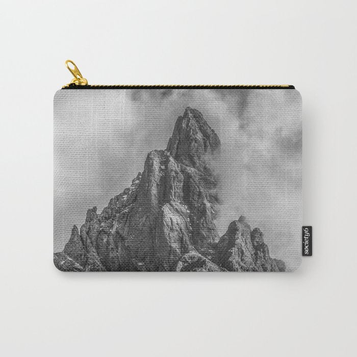 Dolomites Black and White Carry All Pouch Gallery Image 1