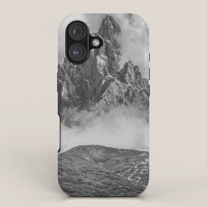 Dolomites Black and White iPhone Case Gallery Image 1