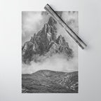 Dolomites Black and White Wrapping Paper Gallery Image 1