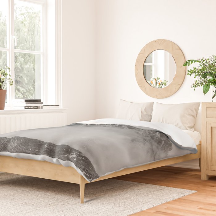 Dolomites Black and White Duvet Cover Gallery Image 2