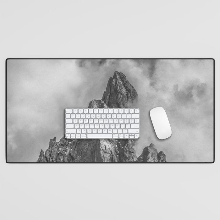Dolomites Black and White Desk Mat Gallery Image 1