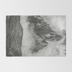 Dolomites Black and White Rug Gallery Image 2