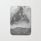 Dolomites Black and White Bath Mat Gallery Image 1