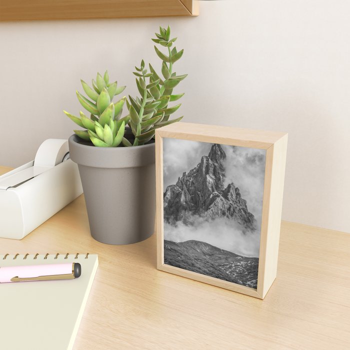 Dolomites Black and White Mini Art Print Gallery Image 2