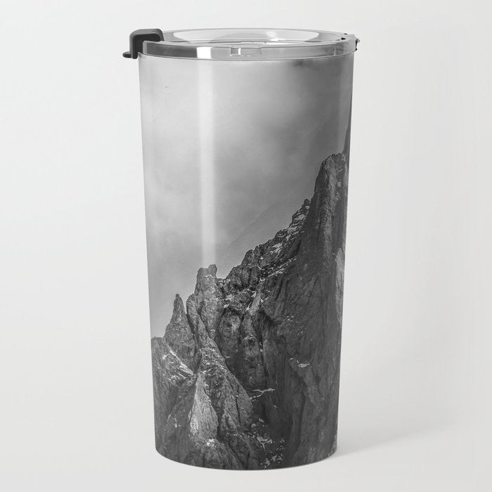 Dolomites Black and White Travel Mug Gallery Image 3