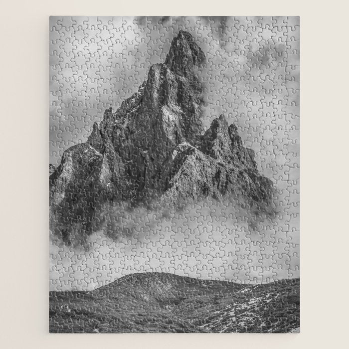 Dolomites Black and White Jigsaw Puzzle Gallery Image 1
