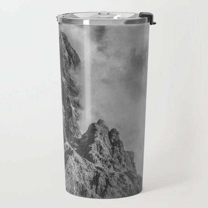 Dolomites Black and White Travel Mug Gallery Image 2