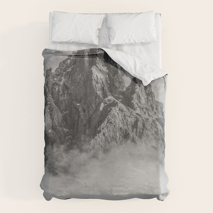 Dolomites Black and White Duvet Cover Gallery Image 6