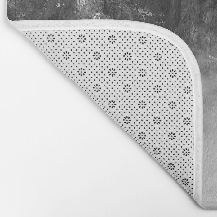 Dolomites Black and White Bath Mat Gallery Image 2