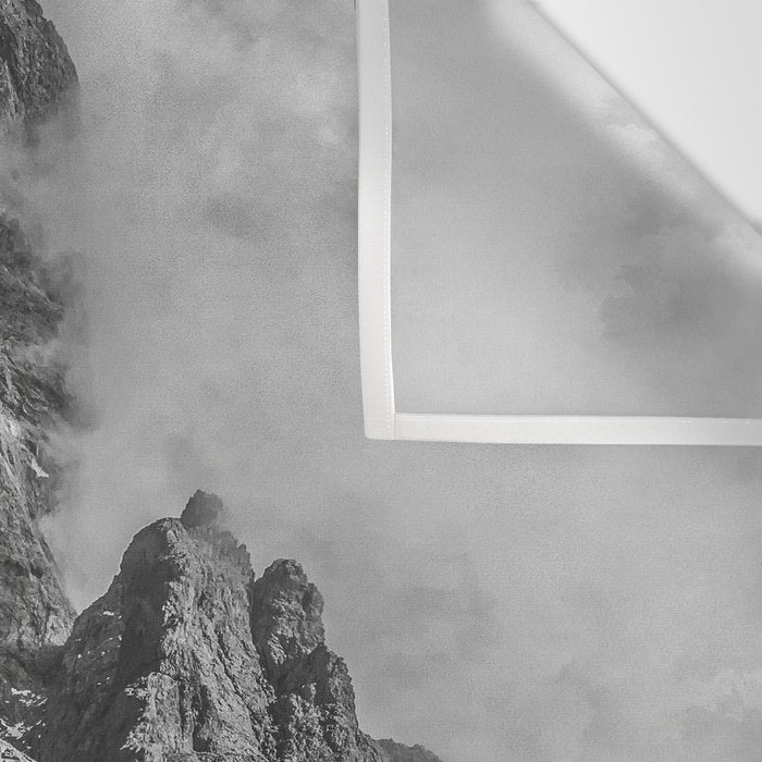 Dolomites Black and White Wall Tapestry Gallery Image 3