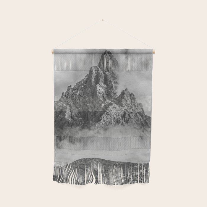 Dolomites Black and White Wall Hanging Gallery Image 1