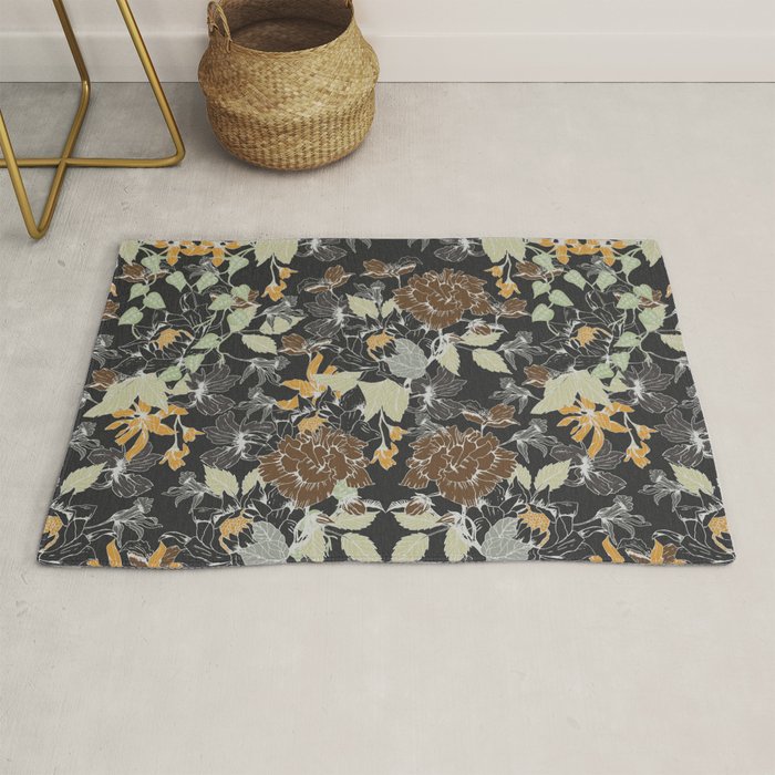 Vintage Midnight Florals Rug Gallery Image 1