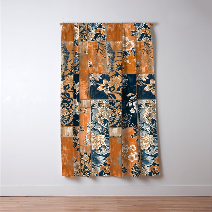 Floral Patches of Yesteryear Window Curtain Gallery Image 3