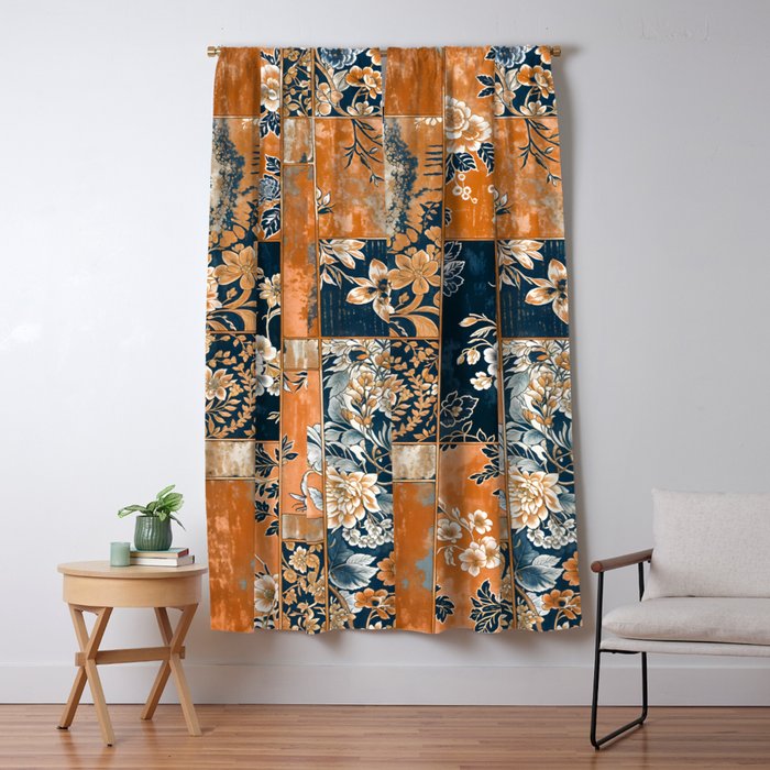 Floral Patches of Yesteryear Window Curtain Gallery Image 5