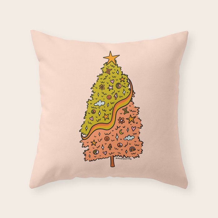 Gemini Tree Throw Pillow Gallery Image 1