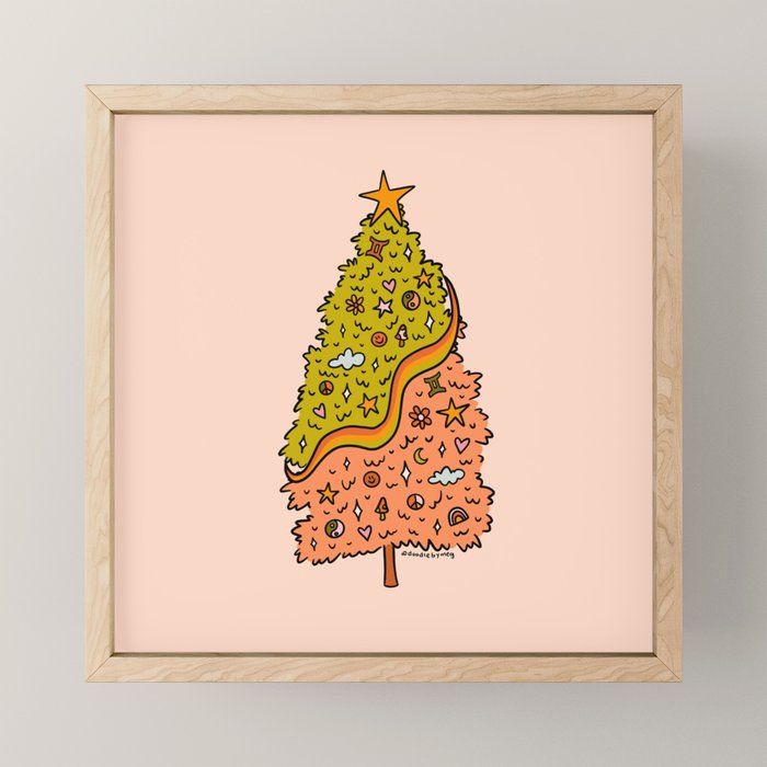 Gemini Tree Mini Art Print Gallery Image 1