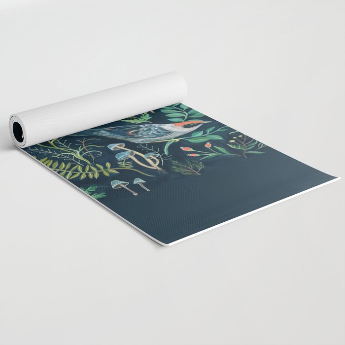 Birds Garden Yoga Mat Gallery Image 2