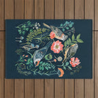 Birds Garden Outdoor Rug Gallery Image 1