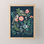 Birds Garden Mini Art Print Gallery Image 1