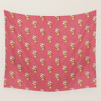 FAST FOOD / Ice Cream - pattern Wall Tapestry Gallery Image 4